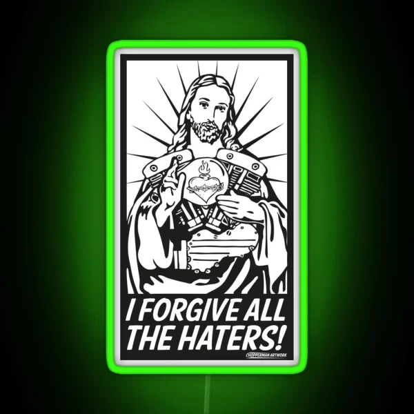 Jesus SHOVELHEAD RGB Neon Sign