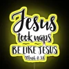 Relaxing like Jesus funny humor neon sign Christian decor inspiration