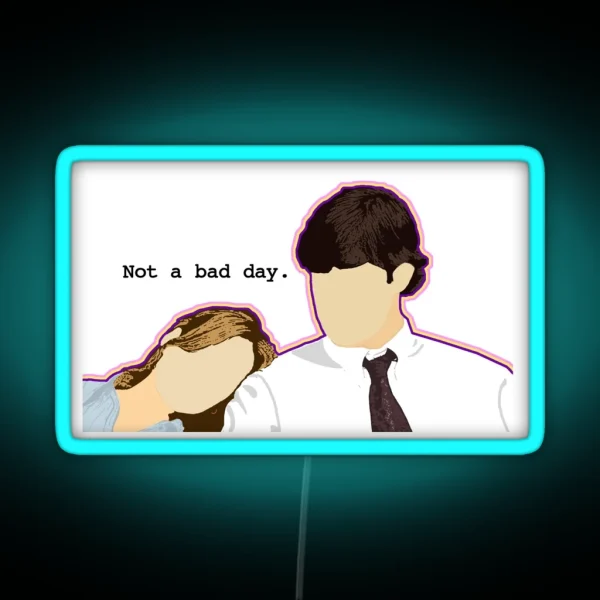 Jim And Pam Custom L C RGB Neon Sign
