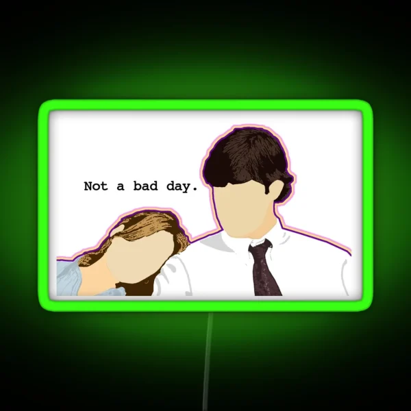 Jim And Pam Custom L C RGB Neon Sign