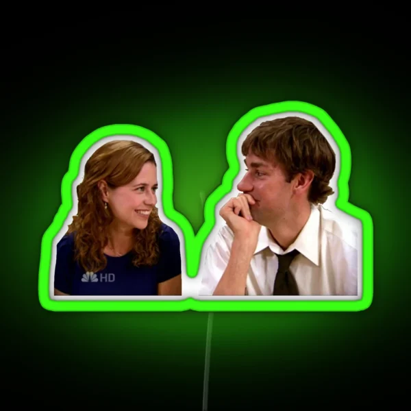 Jim And Pam RGB Neon Sign