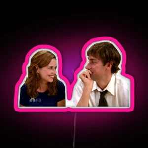 Jim And Pam RGB Neon Sign