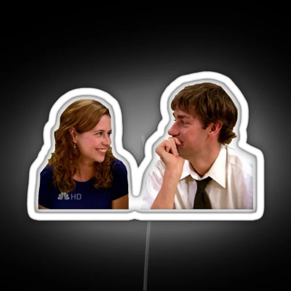 Jim And Pam RGB Neon Sign