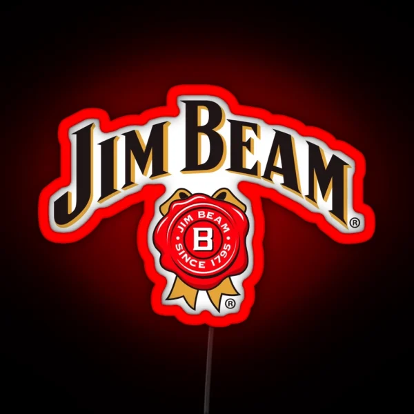 Jim Beam Logo RGB Neon Sign