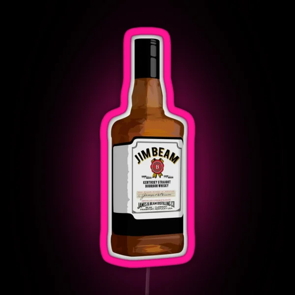 Jim Beam Whiskey RGB Neon Sign