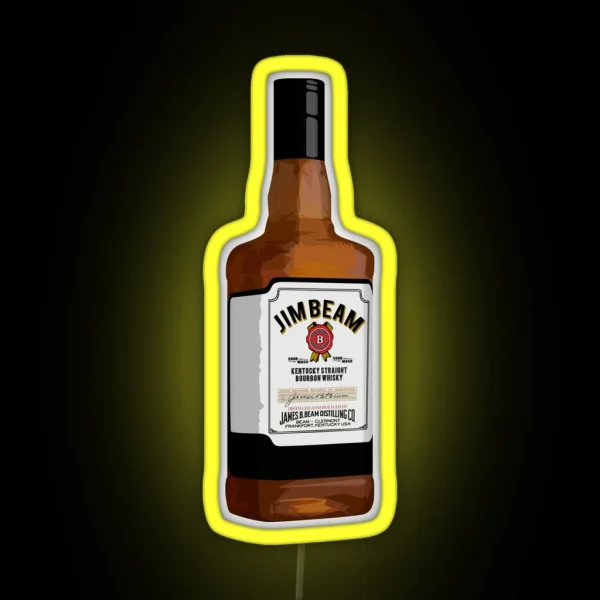 Jim Beam Whiskey RGB Neon Sign