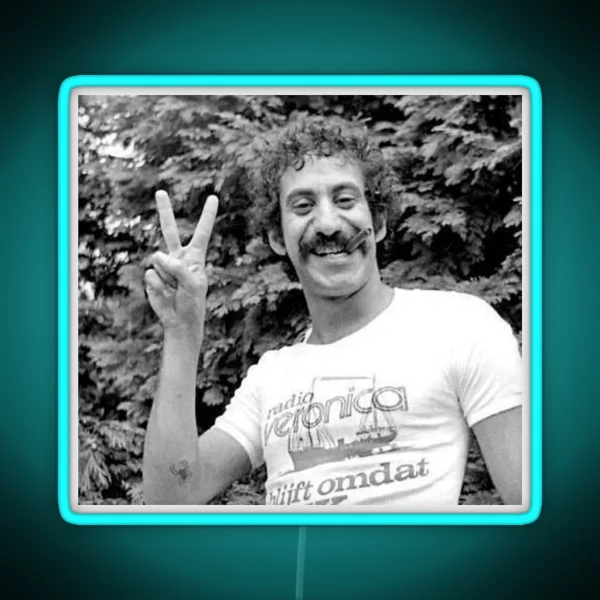 Jim Croce PEACE RGB Neon Sign