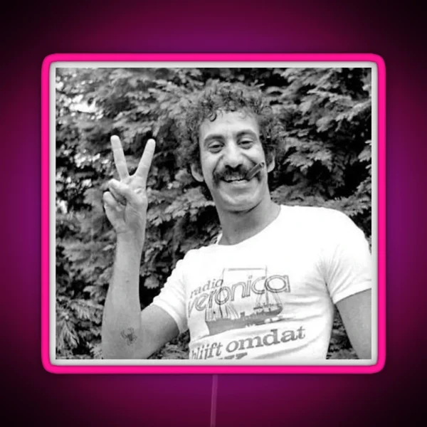 Jim Croce PEACE RGB Neon Sign