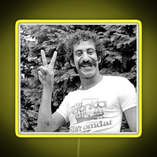Jim Croce PEACE RGB Neon Sign