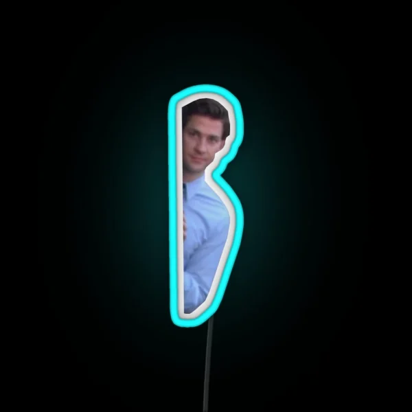 Jim Halpert RGB Neon Sign