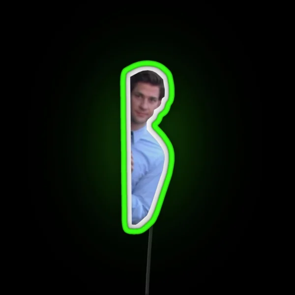 Jim Halpert RGB Neon Sign
