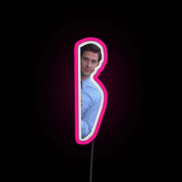 Jim Halpert RGB Neon Sign