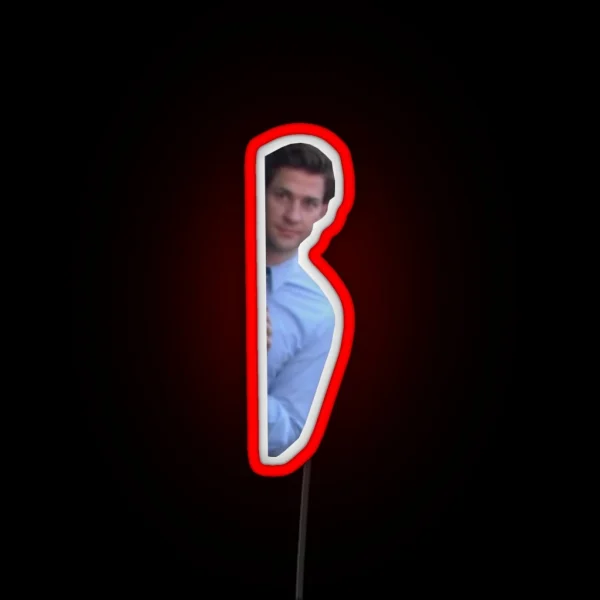 Jim Halpert RGB Neon Sign