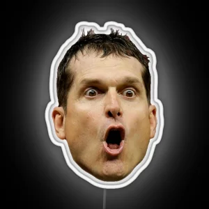 Jim Harbaugh RGB Neon Sign