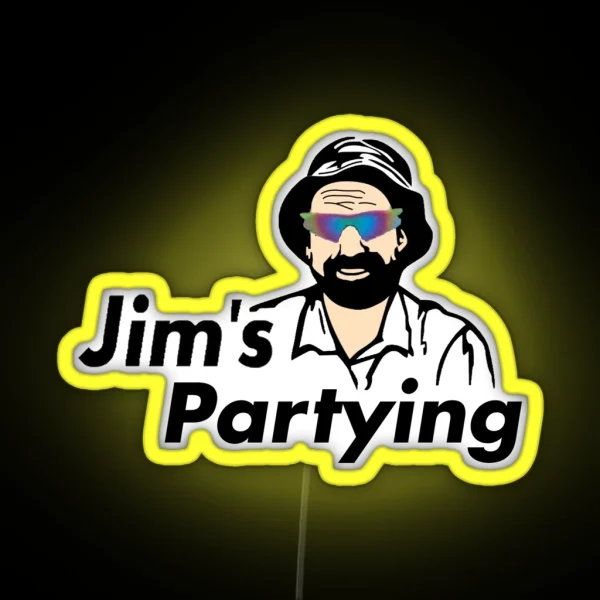 Jim S Partying RGB Neon Sign