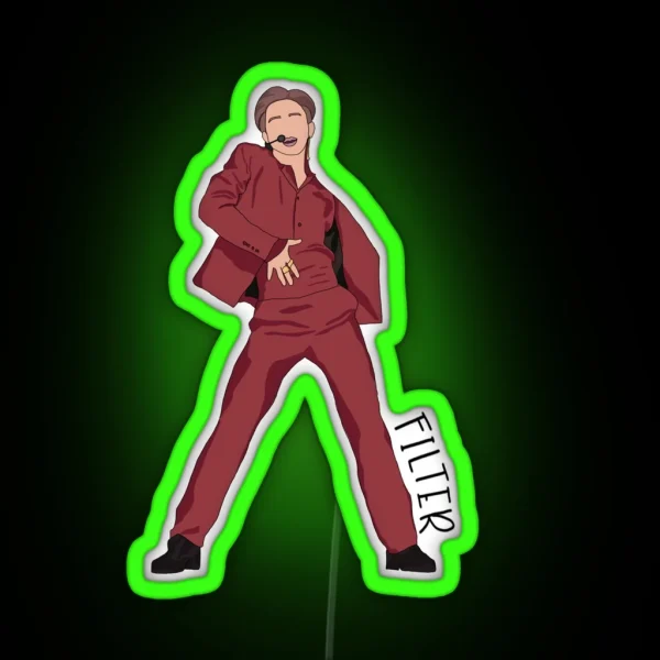 Jimin Filter RGB Neon Sign