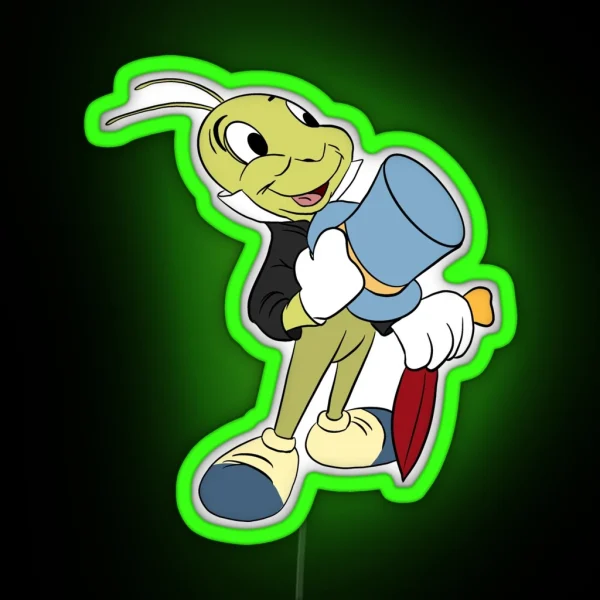 Jiminy Cricket RGB Neon Sign
