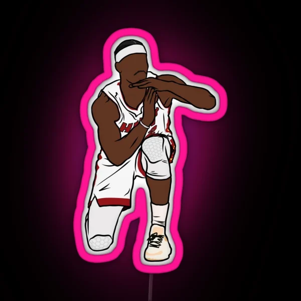 Jimmy Butler Timeout Celebration RGB Neon Sign