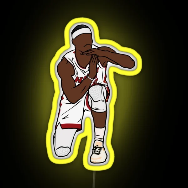 Jimmy Butler Timeout Celebration RGB Neon Sign