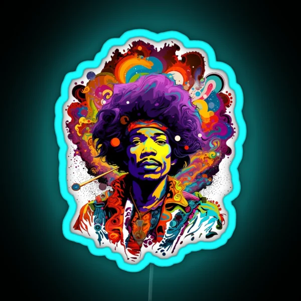 Jimmy Hendrix RGB Neon Sign