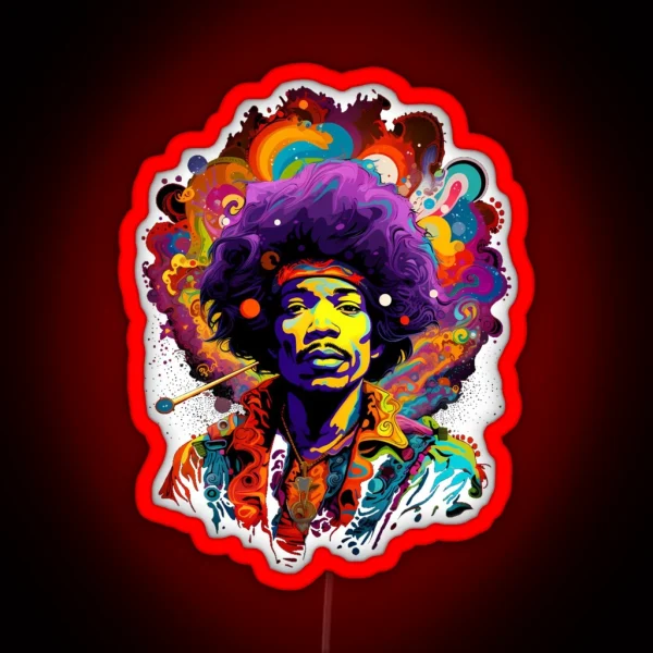 Jimmy Hendrix RGB Neon Sign