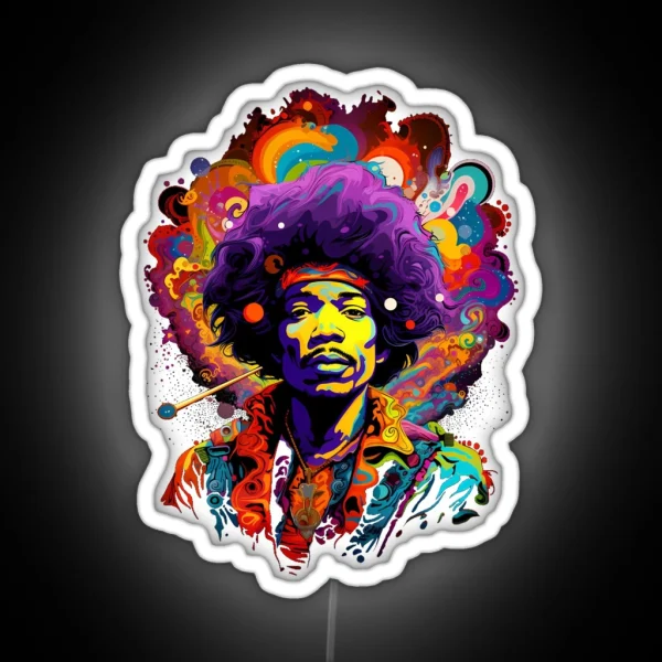 Jimmy Hendrix RGB Neon Sign