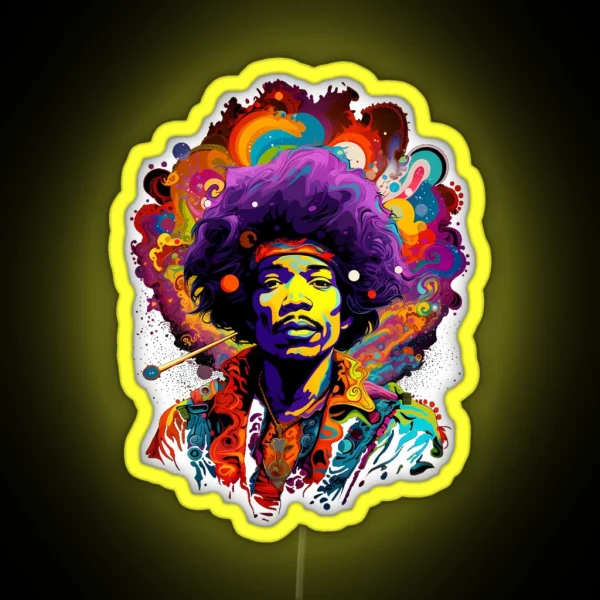 Jimmy Hendrix RGB Neon Sign