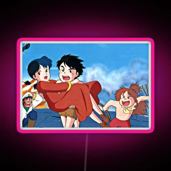 Jimsy Future Boy Conan Character In A Science Fiction RGB Neon Sign