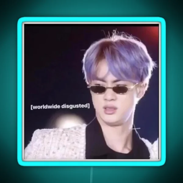 JIN Reaction Picture RGB Neon Sign