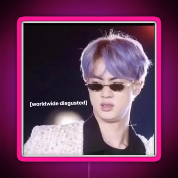 JIN Reaction Picture RGB Neon Sign