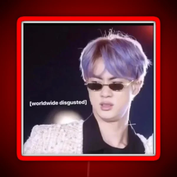 JIN Reaction Picture RGB Neon Sign