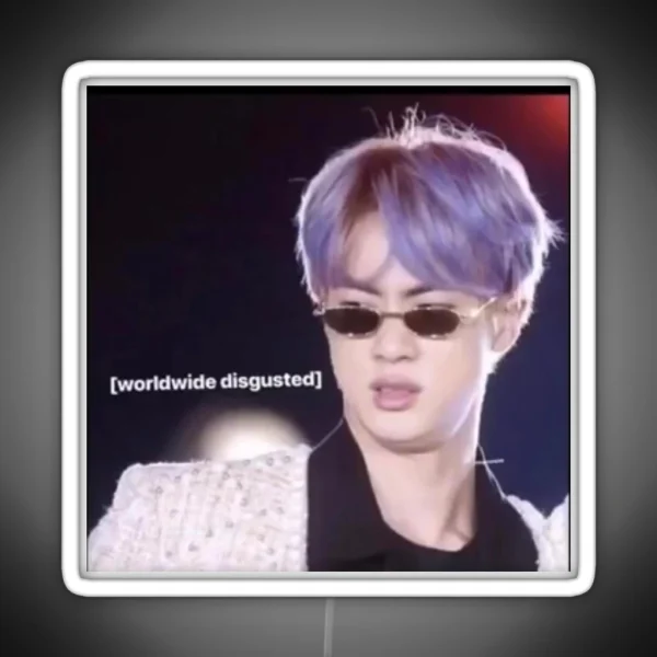 JIN Reaction Picture RGB Neon Sign