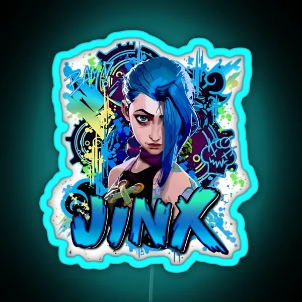 Jinx Arcane Movie Character RGB Neon Sign