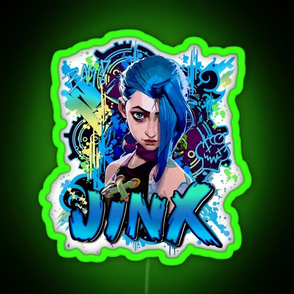 Jinx Arcane Movie Character RGB Neon Sign