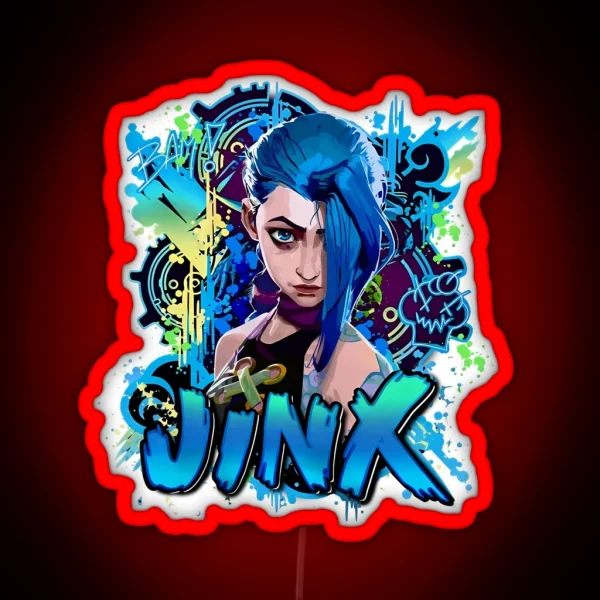 Jinx Arcane Movie Character RGB Neon Sign