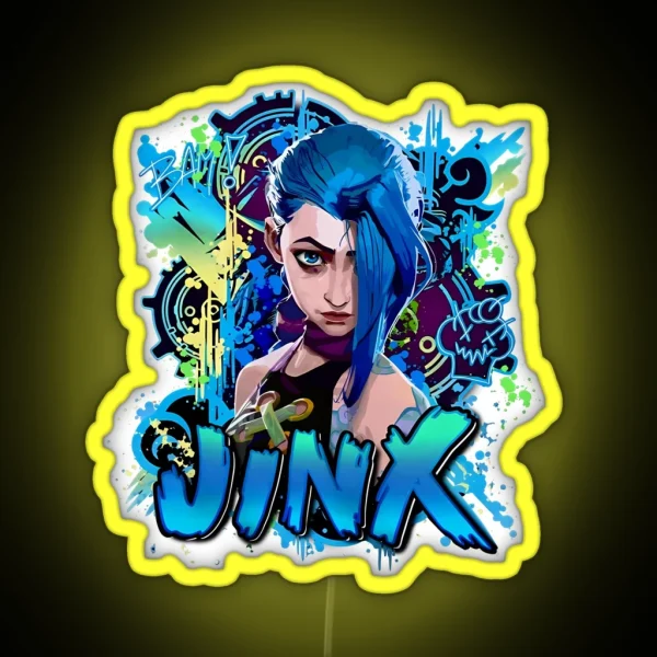 Jinx Arcane Movie Character RGB Neon Sign