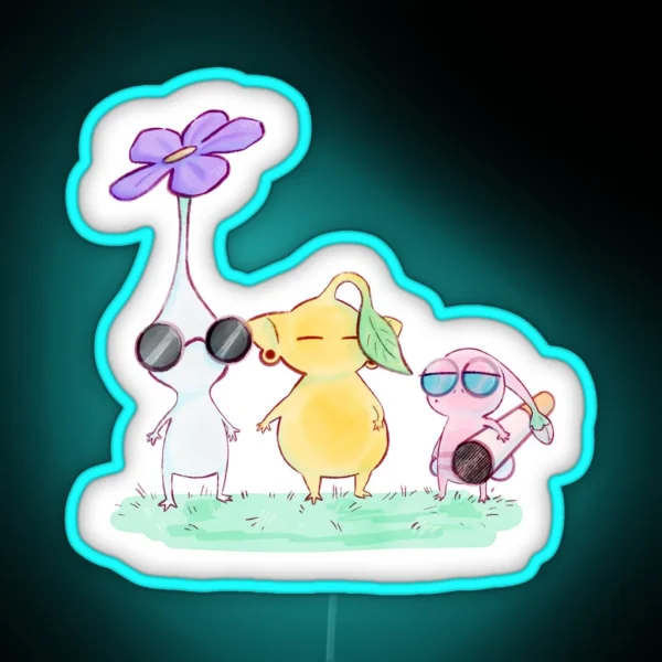 JJK 2007 Pikmin RGB Neon Sign