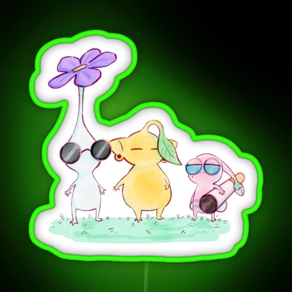 JJK 2007 Pikmin RGB Neon Sign