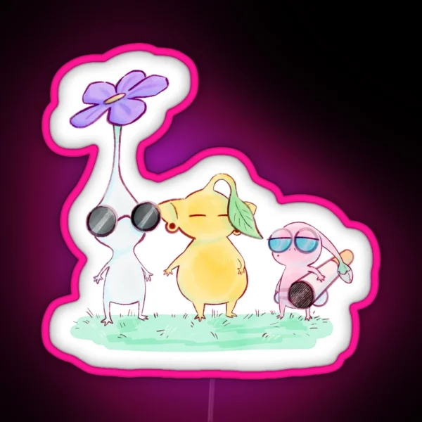 JJK 2007 Pikmin RGB Neon Sign