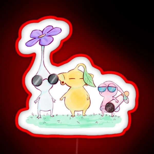 JJK 2007 Pikmin RGB Neon Sign