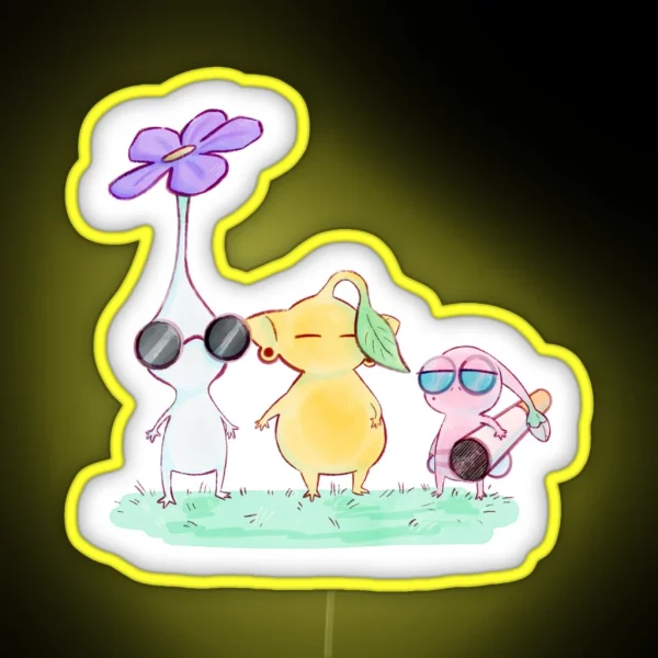 JJK 2007 Pikmin RGB Neon Sign
