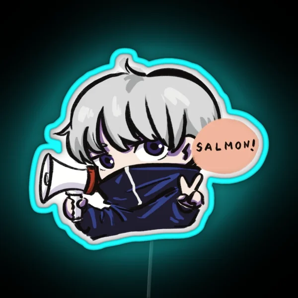 JJK Salmon RGB Neon Sign