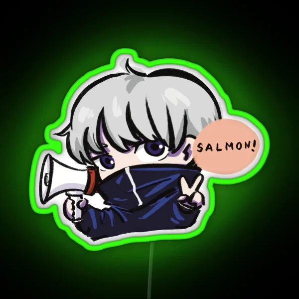 JJK Salmon RGB Neon Sign