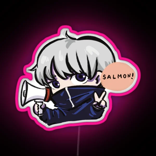 JJK Salmon RGB Neon Sign