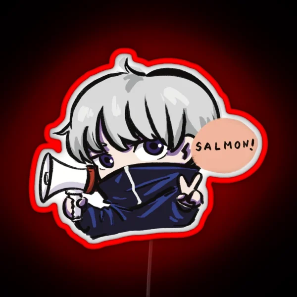 JJK Salmon RGB Neon Sign
