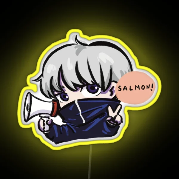 JJK Salmon RGB Neon Sign