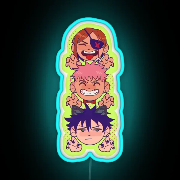 Jjk Trio RGB Neon Sign