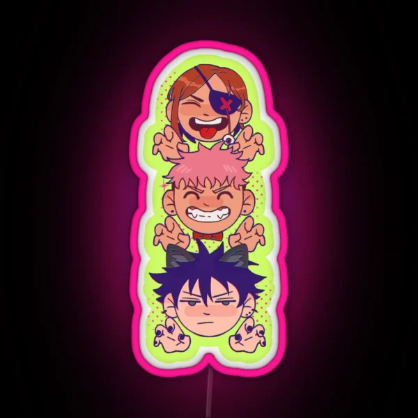 Jjk Trio RGB Neon Sign