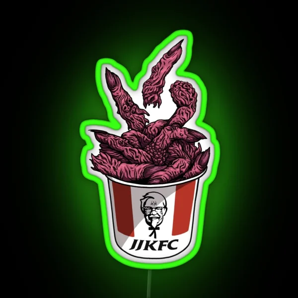 JJKFC Finger Lickin Good RGB Neon Sign