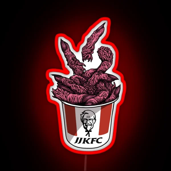 JJKFC Finger Lickin Good RGB Neon Sign